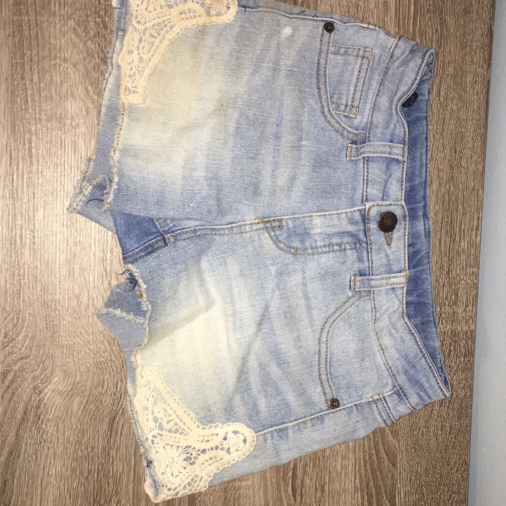 denim shorts